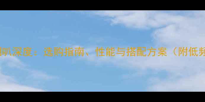 图片 18寸橡皮边喇叭深度：选购指南、性能与搭配方案（附低频增强技巧）2