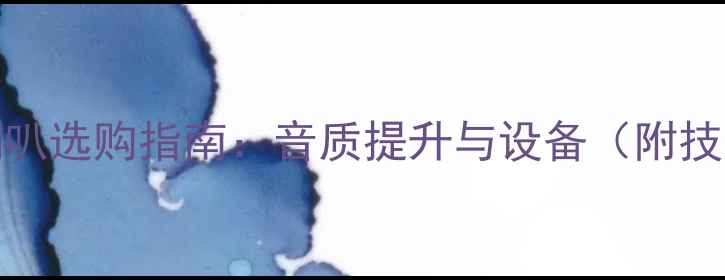 图片 20kHz以上高音喇叭选购指南：音质提升与设备（附技术参数对照表）1