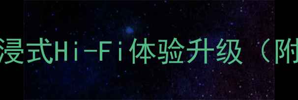 图片 A6音响改装全攻略｜沉浸式Hi-Fi体验升级（附喇叭选型+安装教程）2