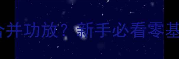 图片 DAC如何连接合并功放？新手必看零基础实操指南🎵