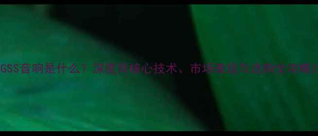 图片 GSS音响是什么？深度其核心技术、市场表现与选购全攻略2