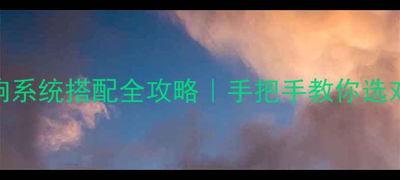 图片 两分频主动式音响系统搭配全攻略｜手把手教你选对功放+音箱+线材