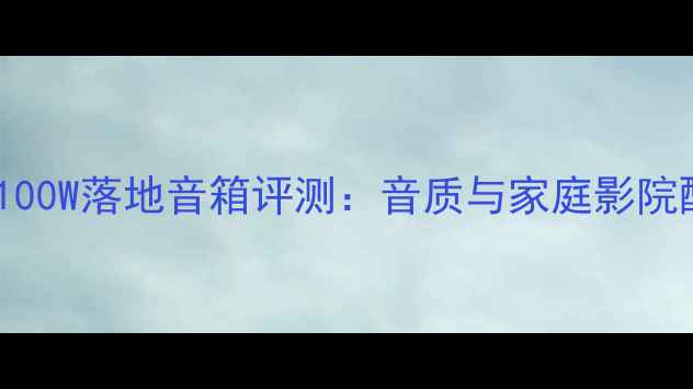 图片 丹拿24寸100W落地音箱评测：音质与家庭影院配置指南1