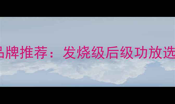 图片 台湾高端音响品牌推荐：发烧级后级功放选购指南与品牌2