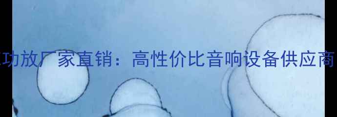 图片 广东专业卡拉OK功放厂家直销：高性价比音响设备供应商，支持定制服务