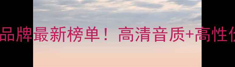 图片 广州专业音箱品牌最新榜单！高清音质+高性价比推荐清单2