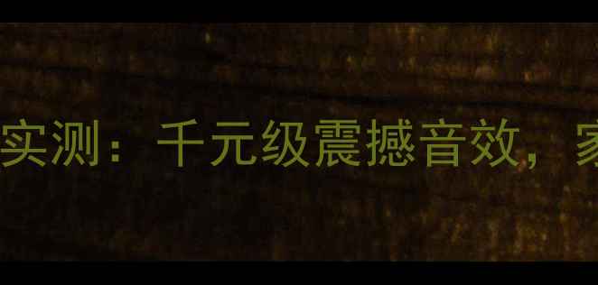 图片 德国RA低音炮揭阳本地实测：千元级震撼音效，家庭影院天花板实锤！1