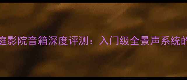 图片 惠威D1010一代家庭影院音箱深度评测：入门级全景声系统的音质与选购指南1