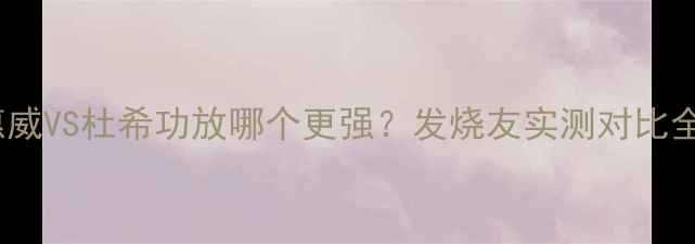 图片 惠威VS杜希功放哪个更强？发烧友实测对比全2
