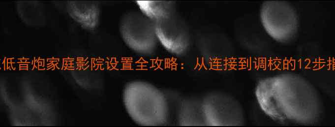 图片 惠威低音炮家庭影院设置全攻略：从连接到调校的12步指南1