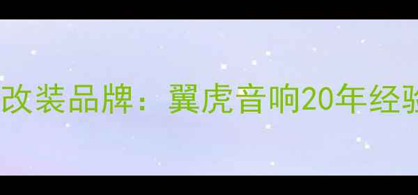 图片 杭州本地专业汽车音响改装品牌：翼虎音响20年经验打造沉浸式听觉盛宴1