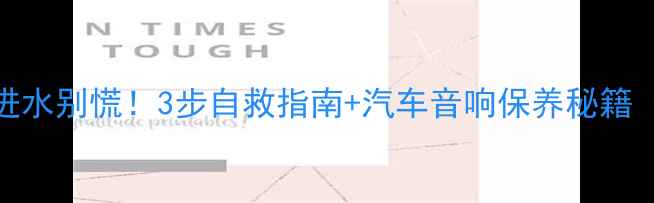 图片 标致2008喇叭进水别慌！3步自救指南+汽车音响保养秘籍（附详细图解）