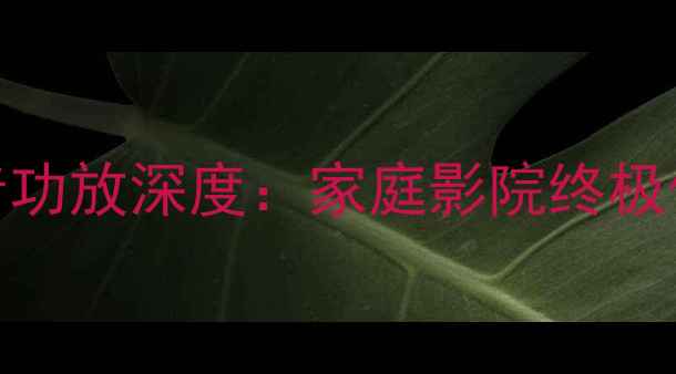 图片 爱威单路低音功放深度：家庭影院终极低音解决方案