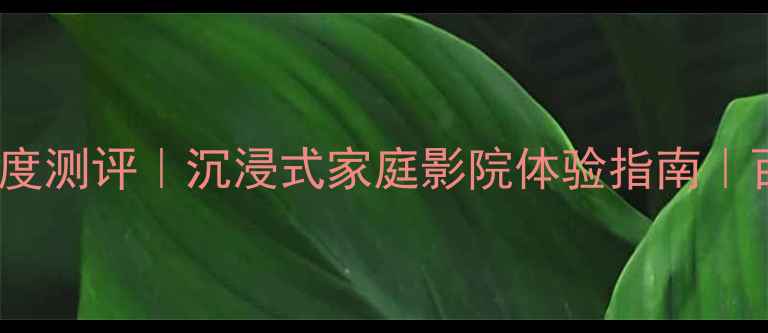 图片 瑞典DLS低音炮桶深度测评｜沉浸式家庭影院体验指南｜百元价位性价比之王