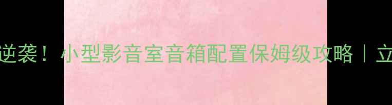 图片 百元预算也能逆袭！小型影音室音箱配置保姆级攻略｜立体声环绕声全