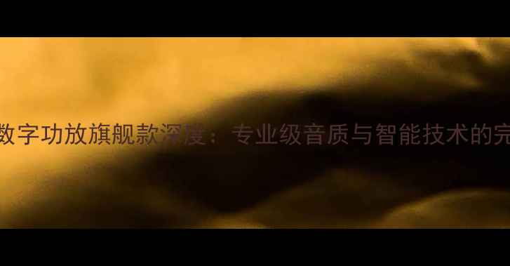 图片 美国ARC数字功放旗舰款深度：专业级音质与智能技术的完美融合1