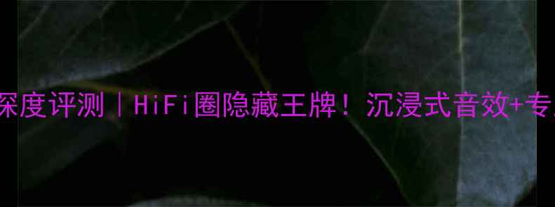 图片 英国PMCOB1i音箱深度评测｜HiFi圈隐藏王牌！沉浸式音效+专业监听级体验全🎵