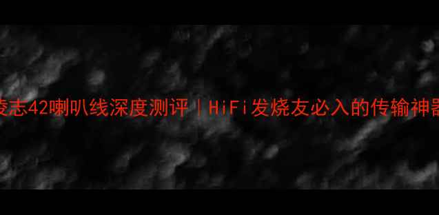 图片 英国凌志42喇叭线深度测评｜HiFi发烧友必入的传输神器！🎵