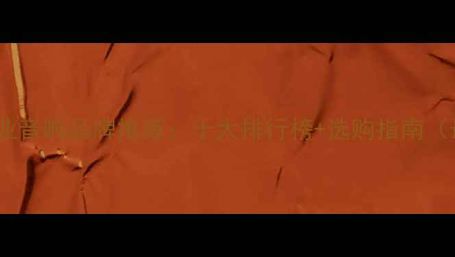 图片 贵阳专业音响品牌推荐：十大排行榜+选购指南（最新）1