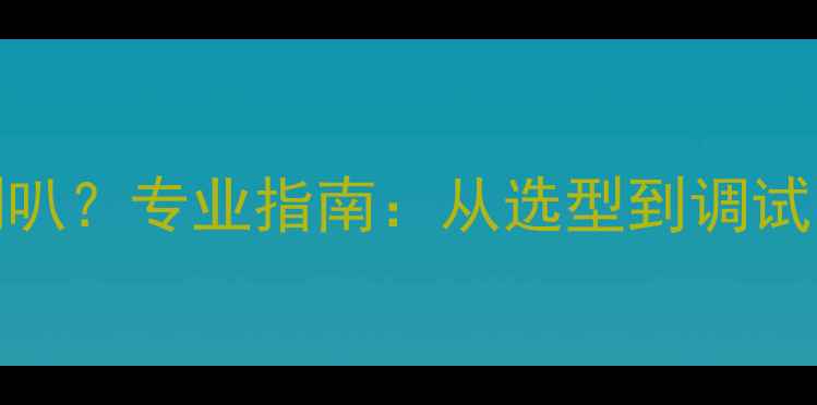图片 车载CD机如何配喇叭？专业指南：从选型到调试的全流程搭配技巧