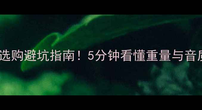 图片 轻量化功放机选购避坑指南！5分钟看懂重量与音质的平衡法则1