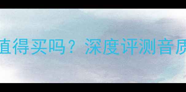 图片 金嗓子功放406值得买吗？深度评测音质表现与性价比1