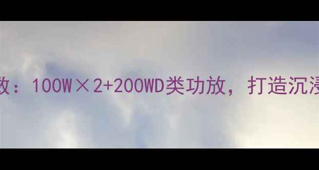 图片 雅俊9功放功率参数：100W×2+200WD类功放，打造沉浸式家庭影音系统2