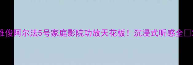 图片 雅俊阿尔法5号家庭影院功放天花板！沉浸式听感全🎵2