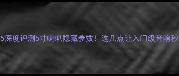 图片 雅马哈NS-515深度评测5寸喇叭隐藏参数！这几点让入门级音响秒变HiFi神器2