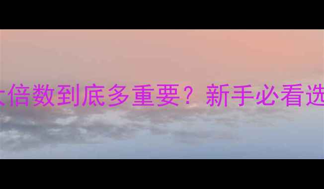 图片 音响前级放大倍数到底多重要？新手必看选购指南！🎵2