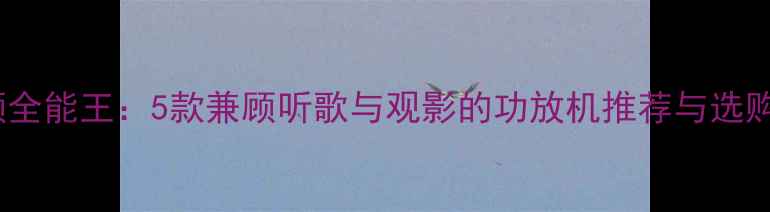 图片 音视频全能王：5款兼顾听歌与观影的功放机推荐与选购指南1