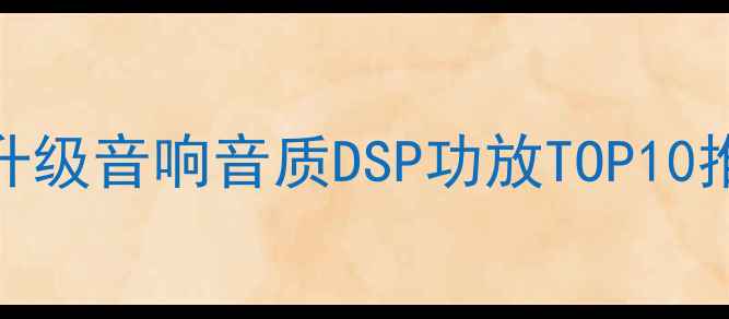 图片 🎧不烧钱！零门槛升级音响音质DSP功放TOP10推荐（附避坑指南）