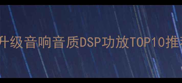 图片 🎧不烧钱！零门槛升级音响音质DSP功放TOP10推荐（附避坑指南）2