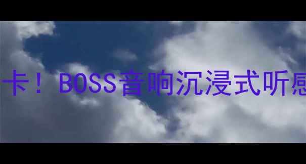 图片 🎶上海国贸必打卡！BOSS音响沉浸式听感体验全攻略🎶1