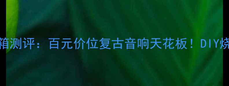 图片 🔥HEATHKIT音箱测评：百元价位复古音响天花板！DIY烧友闭眼入指南