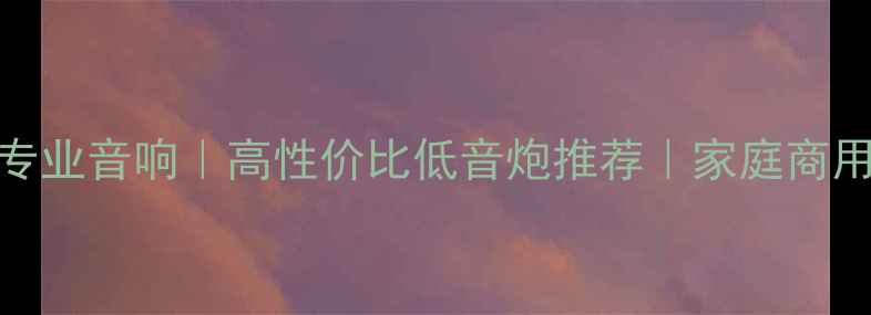 图片 🔥十寸KTV专业音响｜高性价比低音炮推荐｜家庭商用通用款💥2