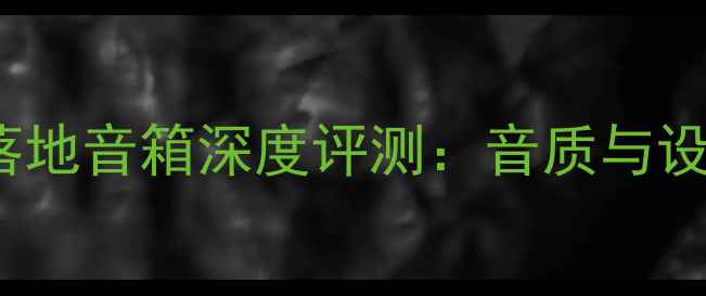 图片 🔥意大利SIBA世霸Aida落地音箱深度评测：音质与设计如何征服你的客厅✨1