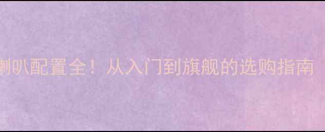 图片 10款天籁音响喇叭配置全！从入门到旗舰的选购指南（附音质对比）