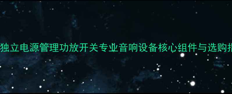 图片 12路独立电源管理功放开关专业音响设备核心组件与选购指南1