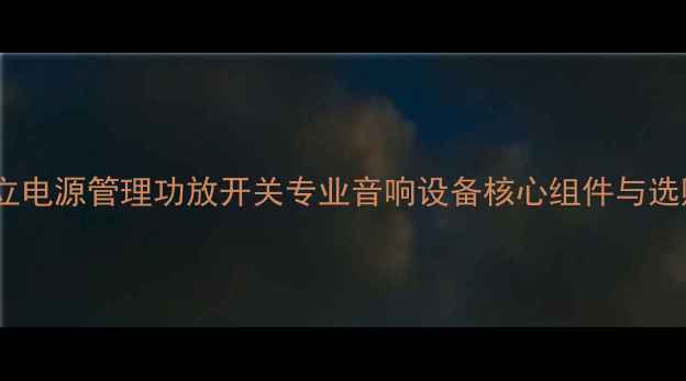 图片 12路独立电源管理功放开关专业音响设备核心组件与选购指南2