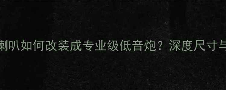 图片 18寸全频喇叭如何改装成专业级低音炮？深度尺寸与声学原理