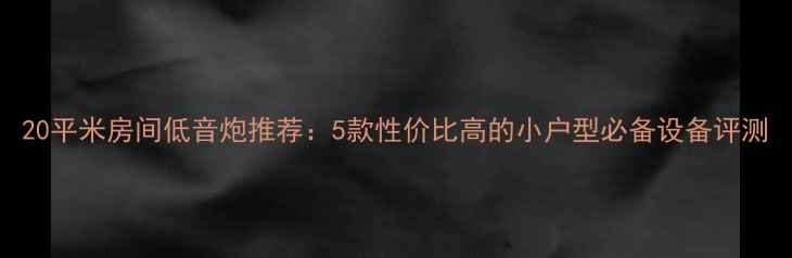 图片 20平米房间低音炮推荐：5款性价比高的小户型必备设备评测