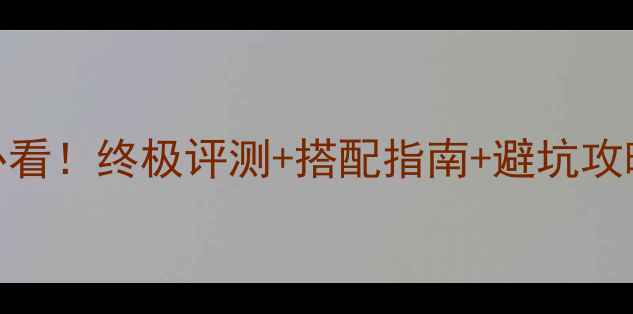 图片 300B单端推喇叭入门必看！终极评测+搭配指南+避坑攻略（附详细配置清单）