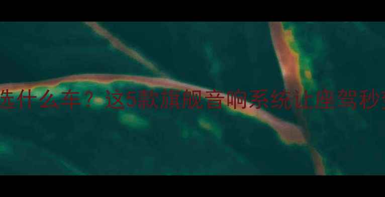 图片 30万预算选什么车？这5款旗舰音响系统让座驾秒变音乐厅1