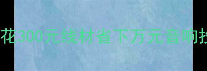 图片 5大损耗公式+选购避坑指南如何花300元线材省下万元音响投入？手把手教你算清每米成本1