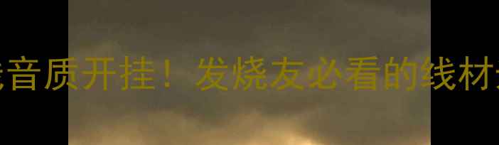 图片 925银音箱跳线音质开挂！发烧友必看的线材升级指南🎧✨1