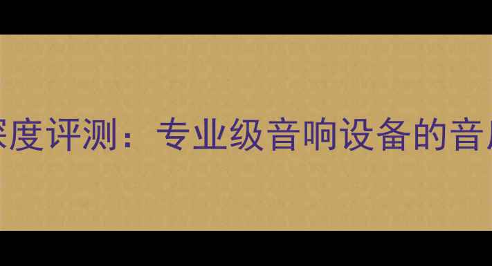 图片 ACM8100功放深度评测：专业级音响设备的音质与选购指南2