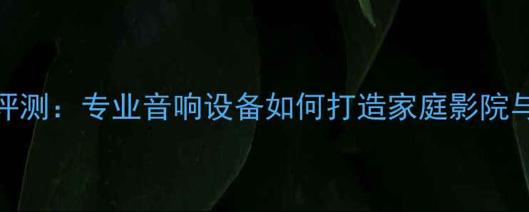 图片 AP9000功放板深度评测：专业音响设备如何打造家庭影院与Hi-Fi音乐系统？1
