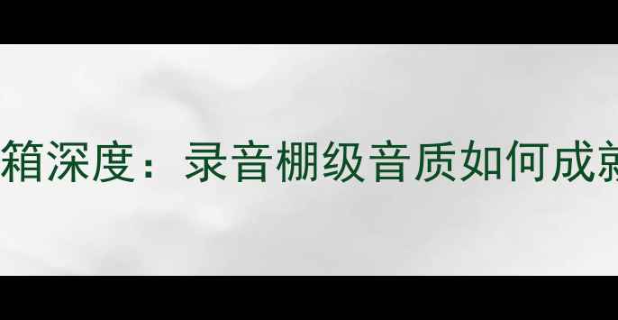 图片 ATC19SCM专业监听音箱深度：录音棚级音质如何成就家用HiFi新标杆？2