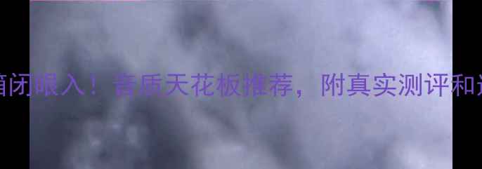 图片 Aiwa音箱闭眼入！音质天花板推荐，附真实测评和选购指南